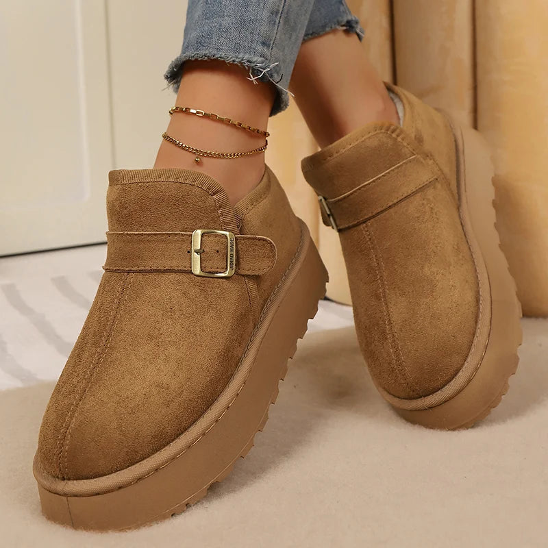 Women's Soft Suede Platform Winter Boots Corvine