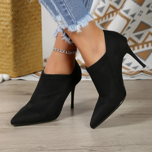 Women's Soft Suede Slip-On Booties Corvine