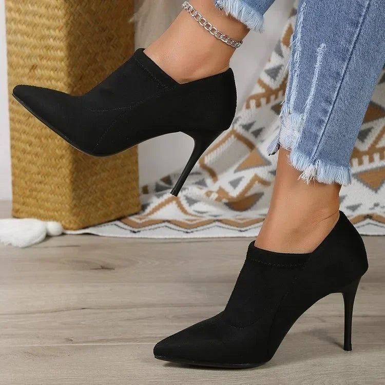 Women's Soft Suede Slip-On Booties Corvine