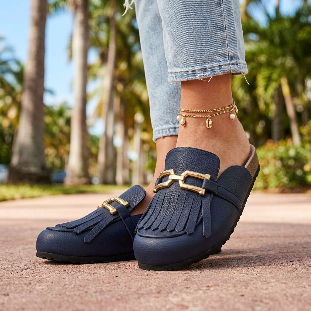 Women's Soft Textured Black Loafers Corvine
