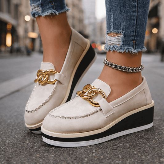 Women's Soft Upper Platform Loafers Corvine