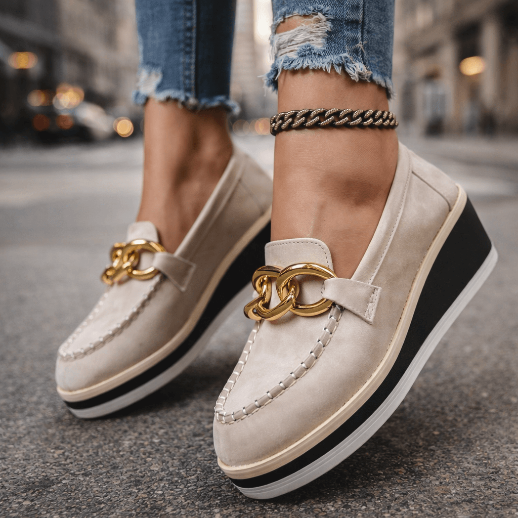 Women's Soft Upper Platform Loafers Corvine