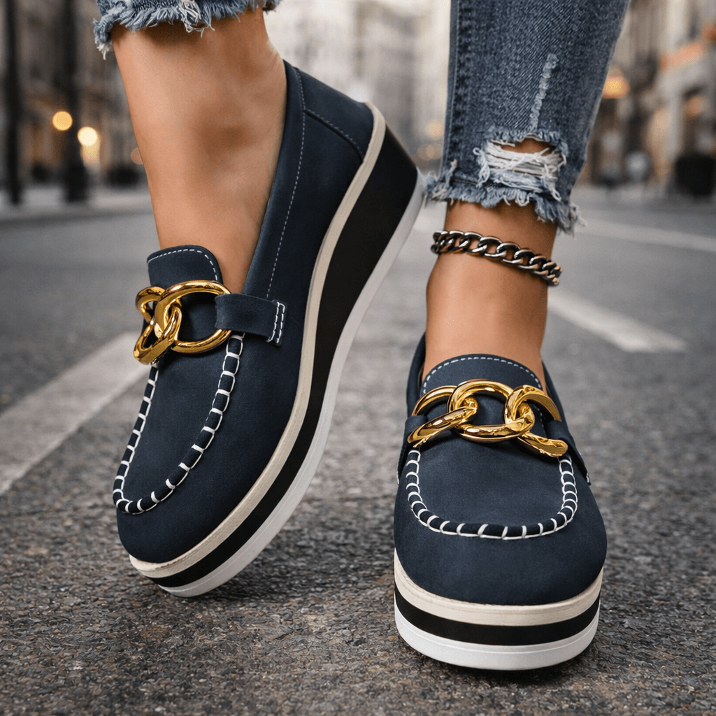 Women's Soft Upper Platform Loafers Corvine