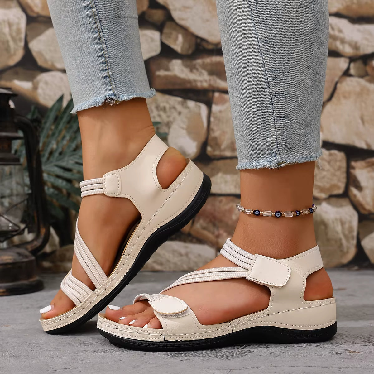 Women's Soft Wraparound Platform Sandals Corvine