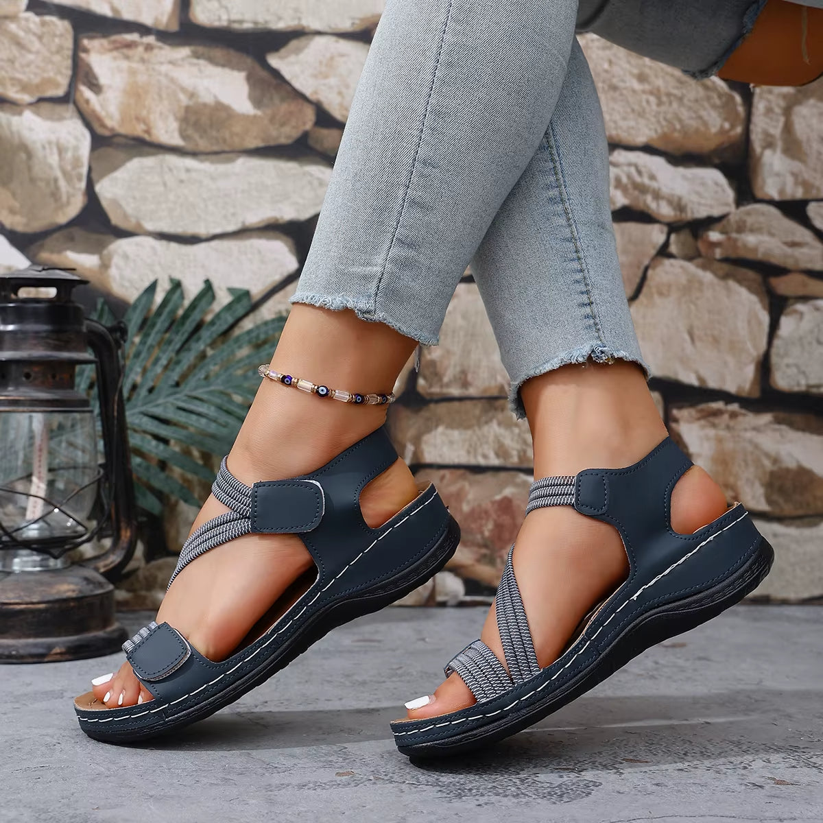 Women's Soft Wraparound Platform Sandals Corvine