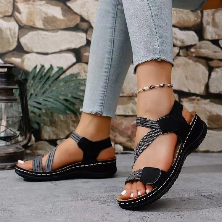 Women's Soft Wraparound Platform Sandals Corvine