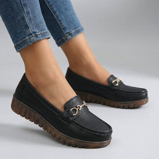 Women's Softly Grained Slip-On Loafers Corvine