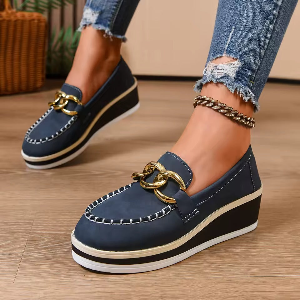 Women's Suede-Look Platform Loafers Corvine
