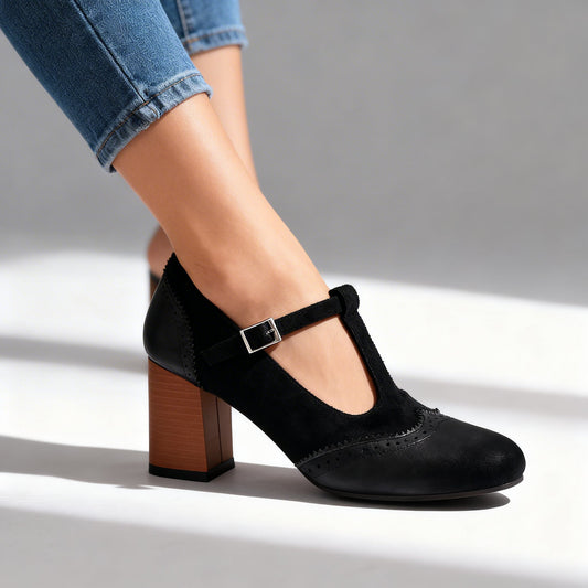 Women's Suede Brogue Loafers Corvine