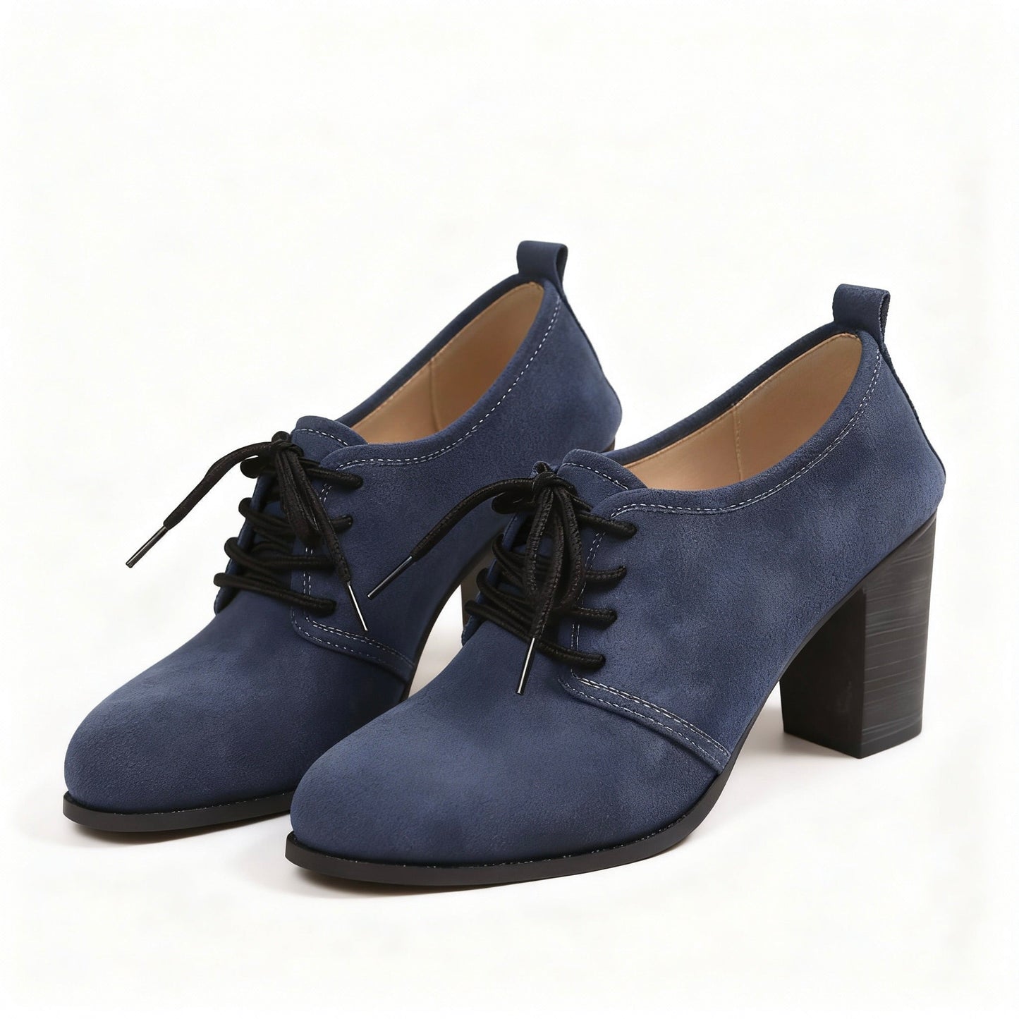 Women's Suede Lace-Up Oxford Style Shoes Corvine