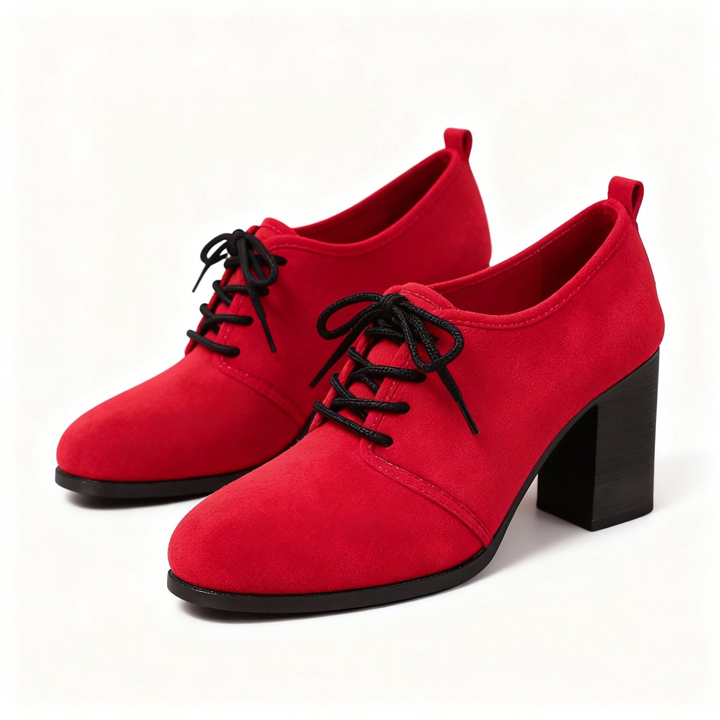 Women's Suede Lace-Up Oxford Style Shoes Corvine