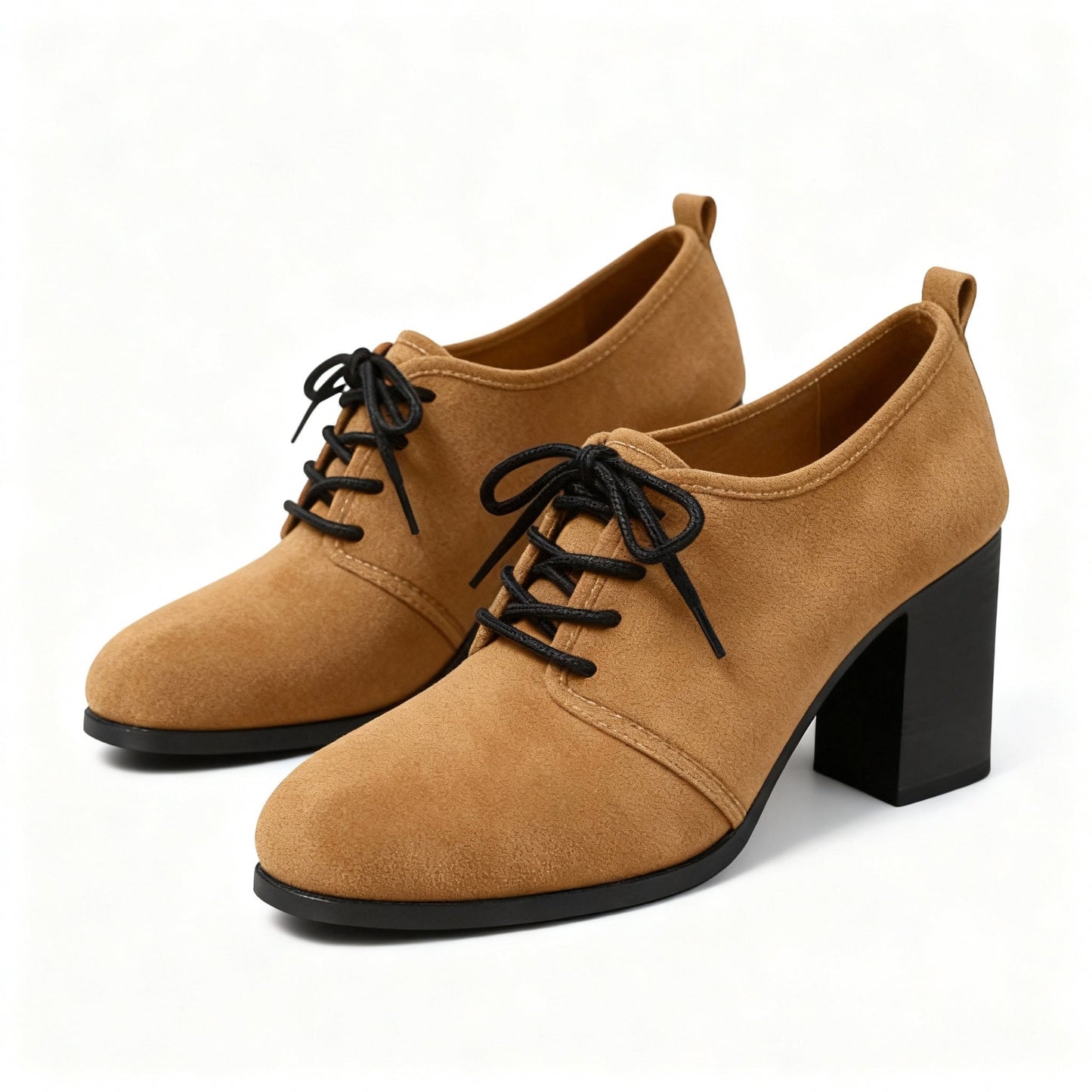Women's Suede Lace-Up Oxford Style Shoes Corvine
