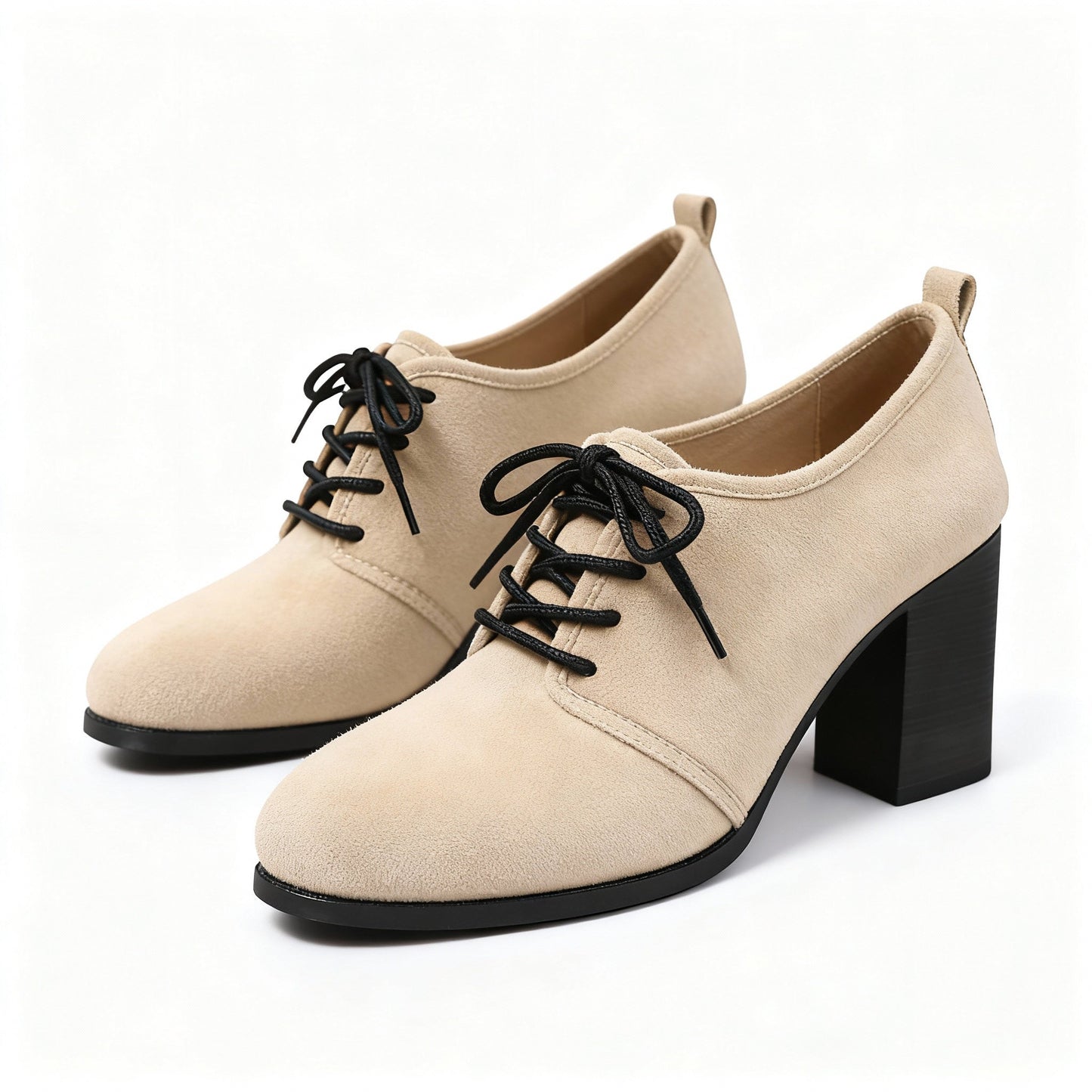 Women's Suede Lace-Up Oxford Style Shoes Corvine
