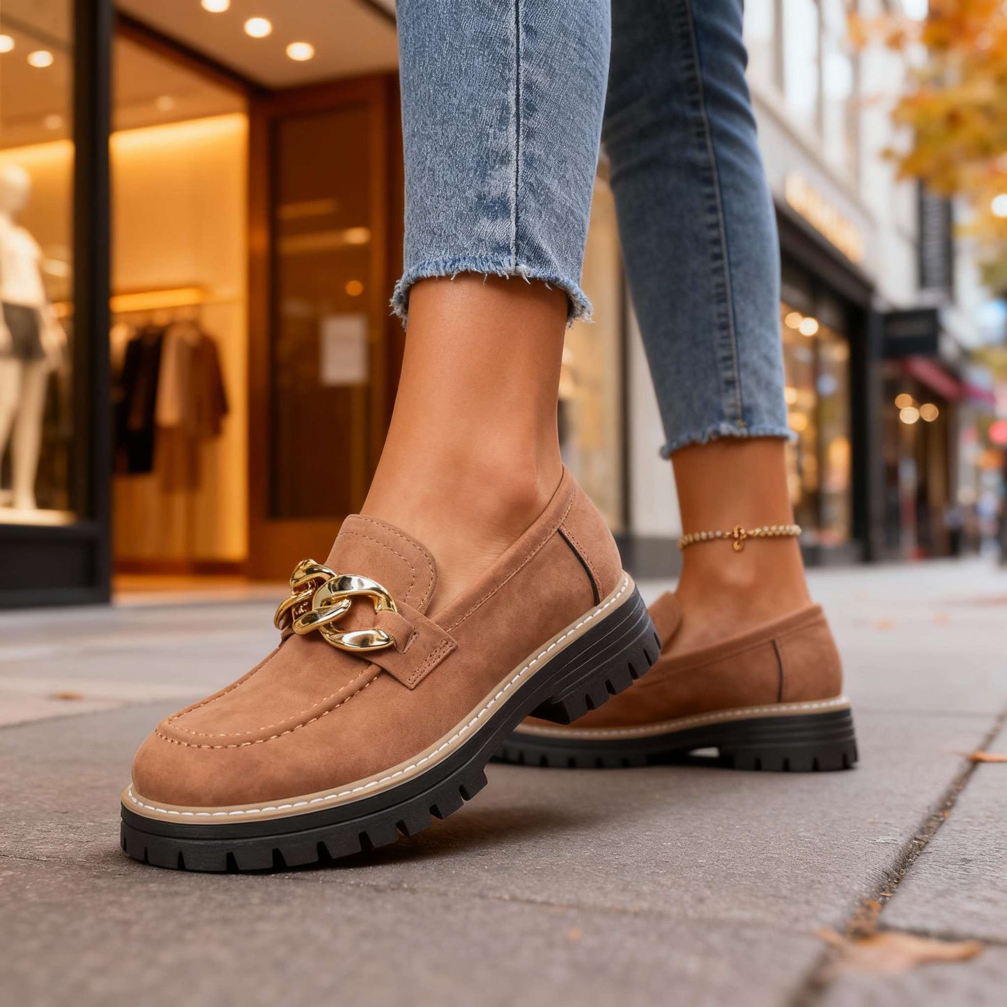 Women's Suede Slip-On Loafers Corvine