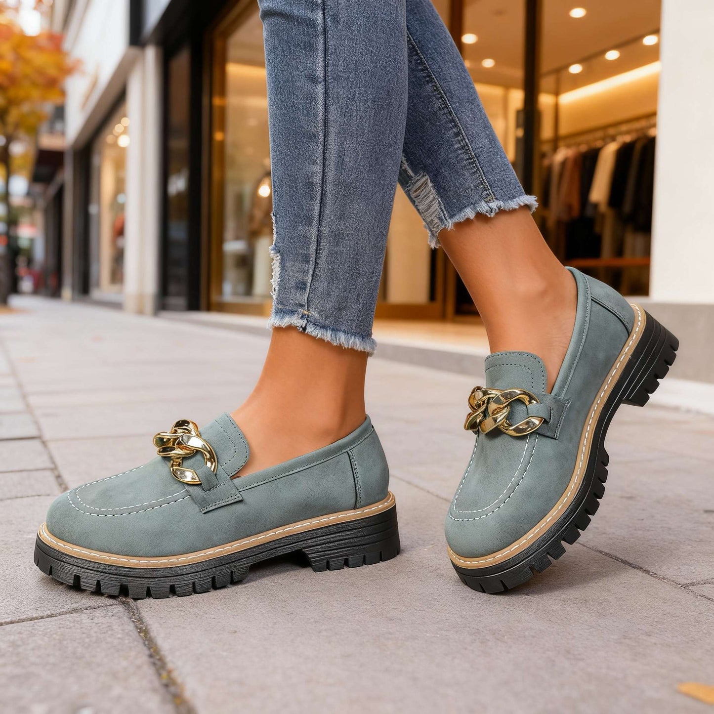 Women's Suede Slip-On Loafers Corvine