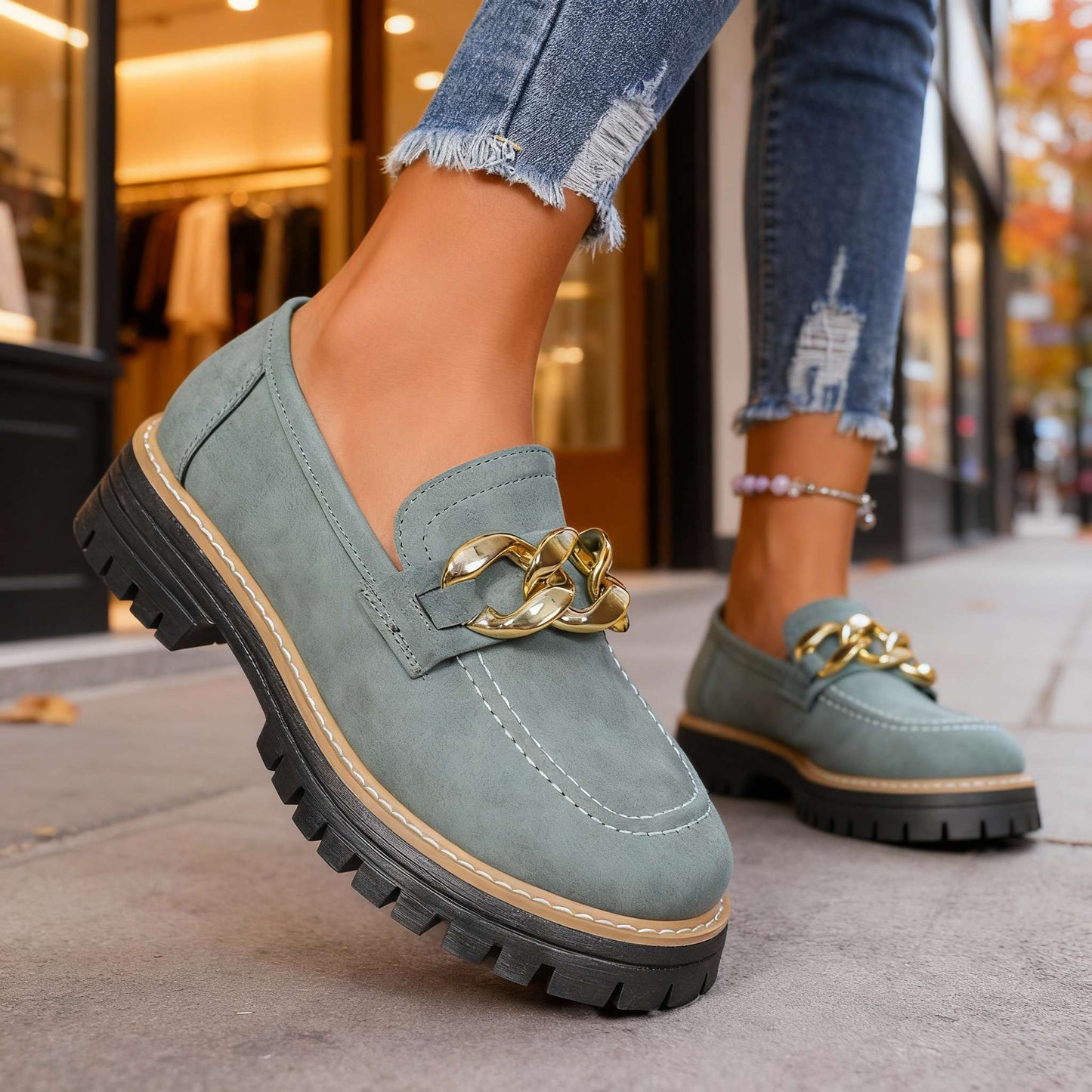 Women's Suede Slip-On Loafers Corvine