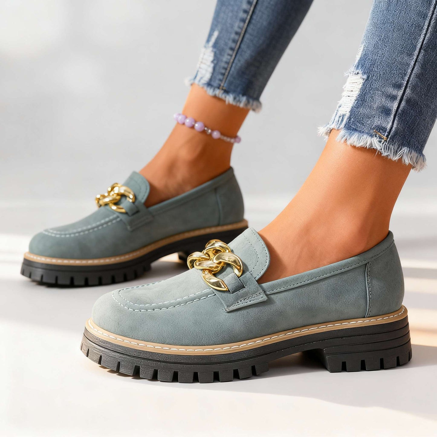 Women's Suede Slip-On Loafers Corvine