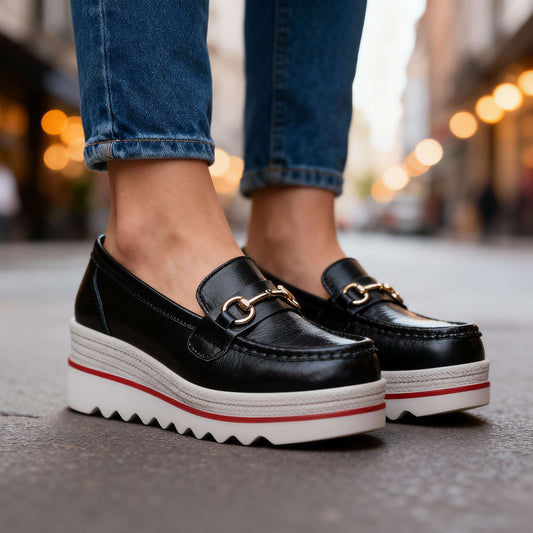 Women's Supportive Platform Loafers Corvine