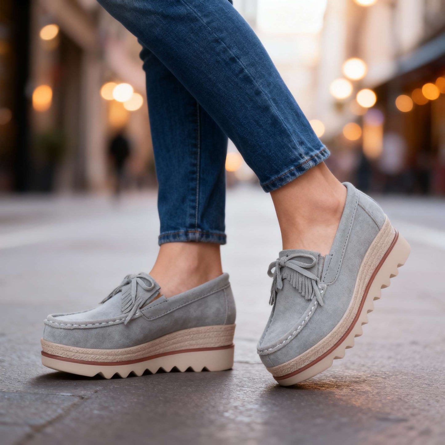 Women's Supportive Platform Loafers Corvine