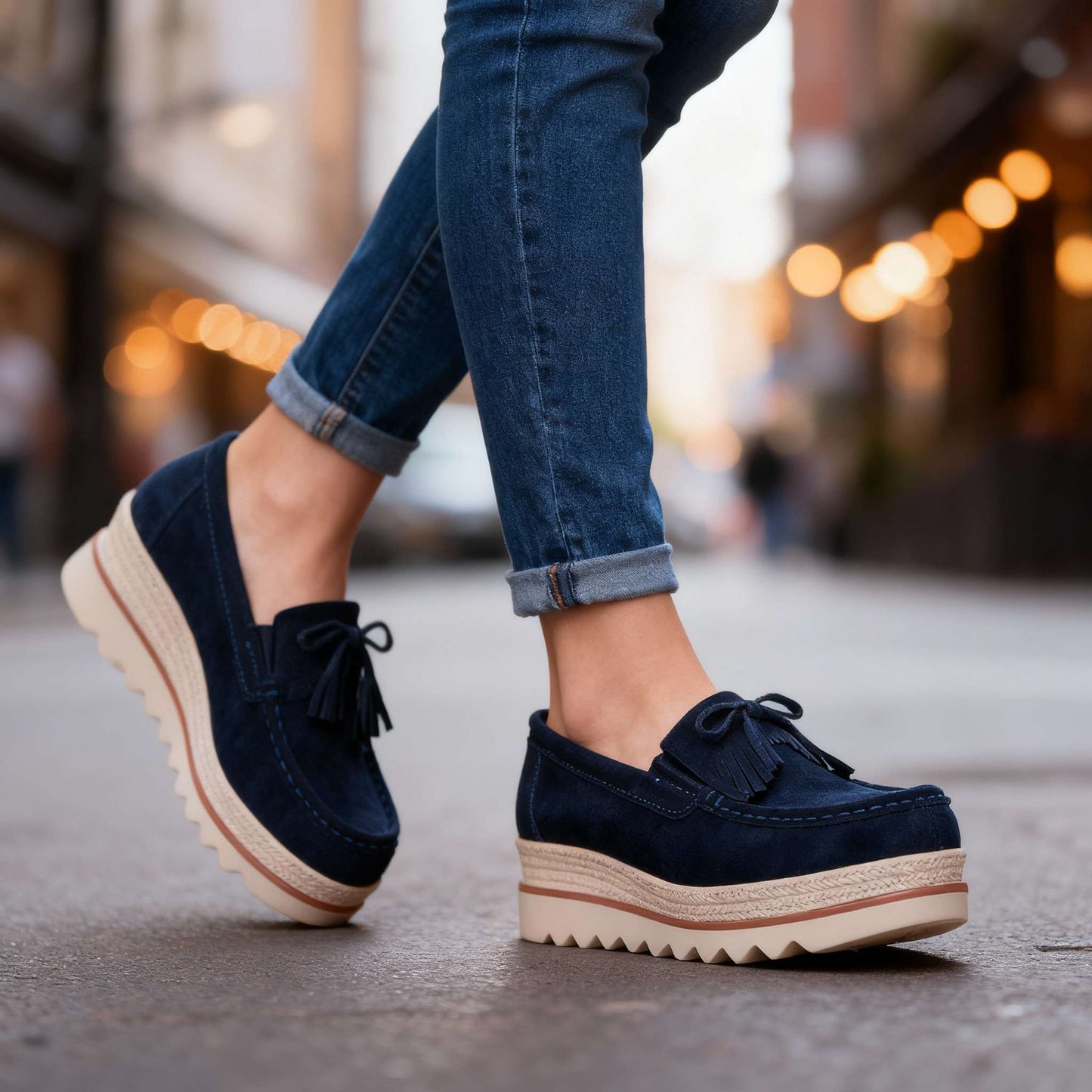 Women's Supportive Platform Loafers Corvine