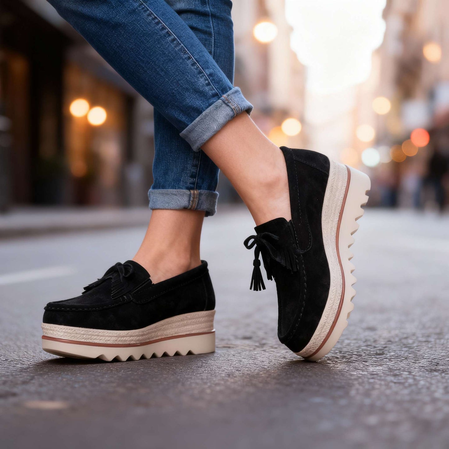 Women's Supportive Platform Loafers Corvine