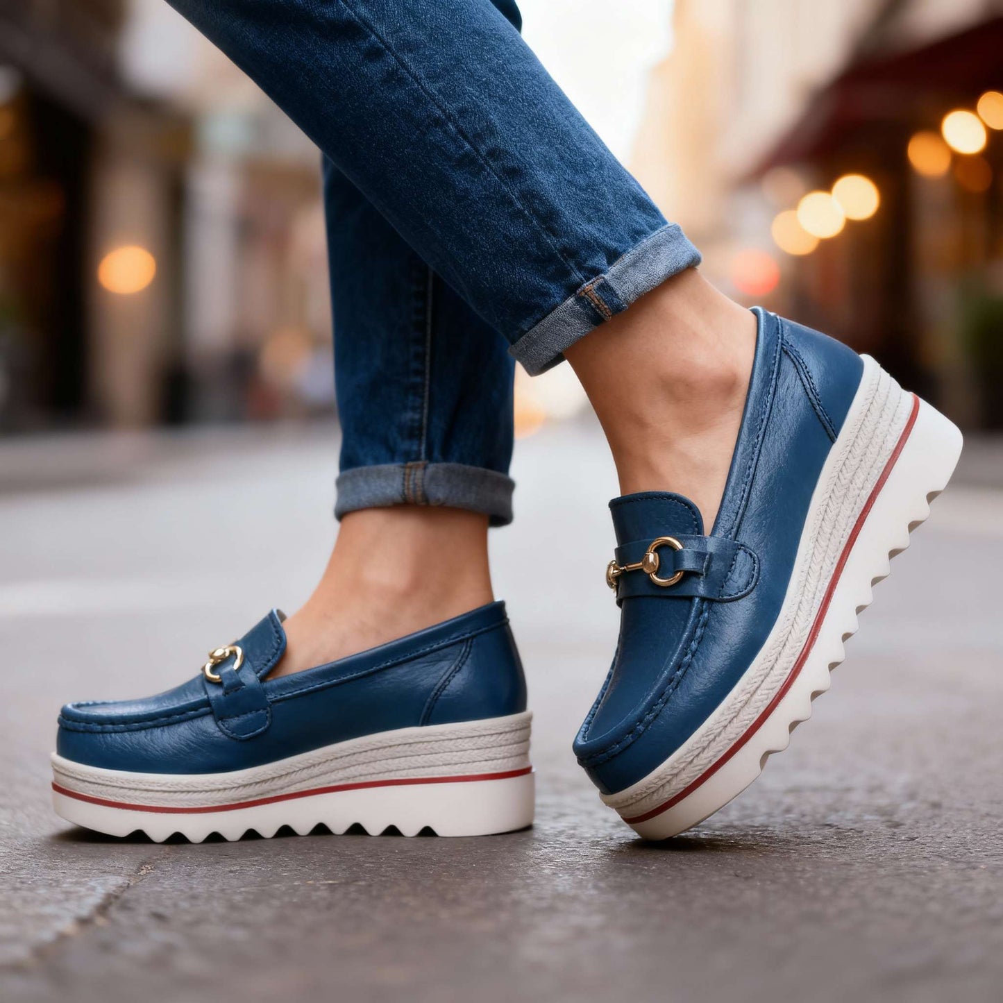 Women's Supportive Platform Loafers Corvine