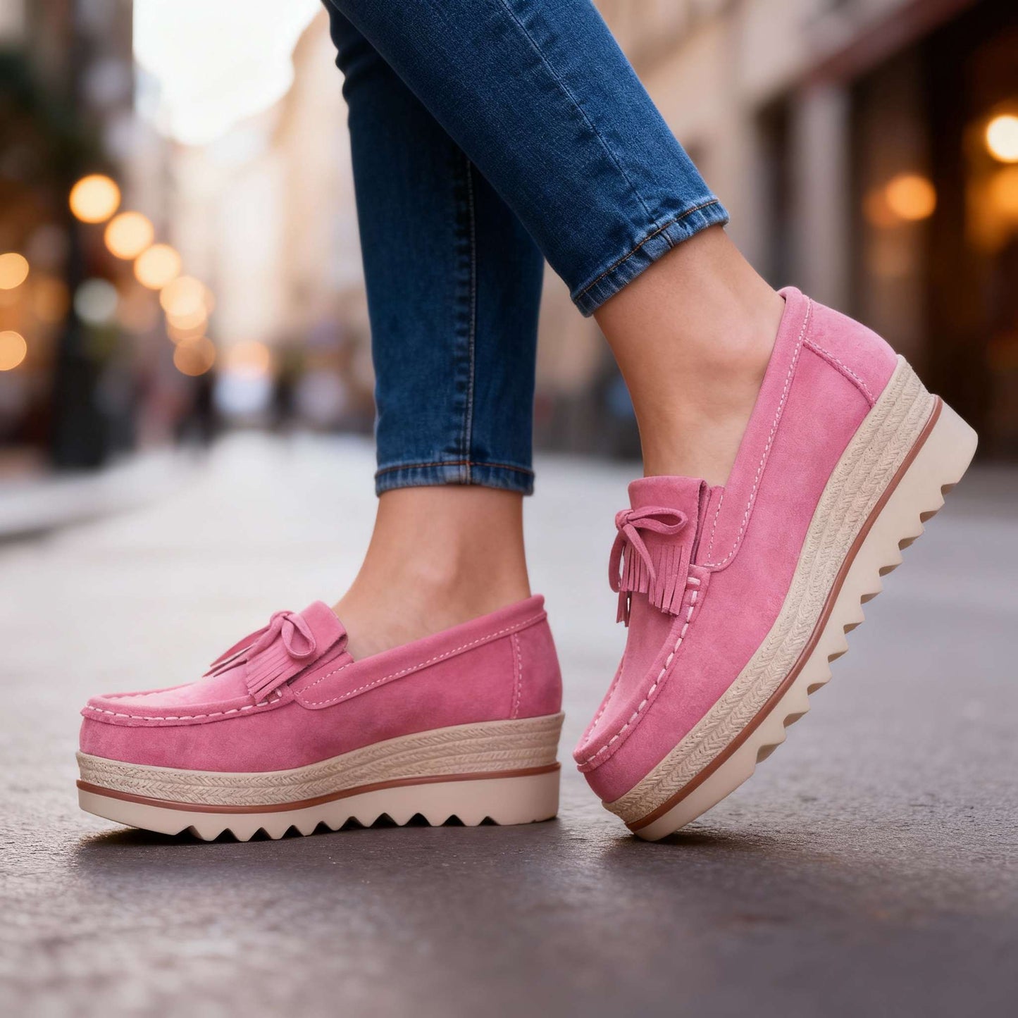 Women's Supportive Platform Loafers Corvine