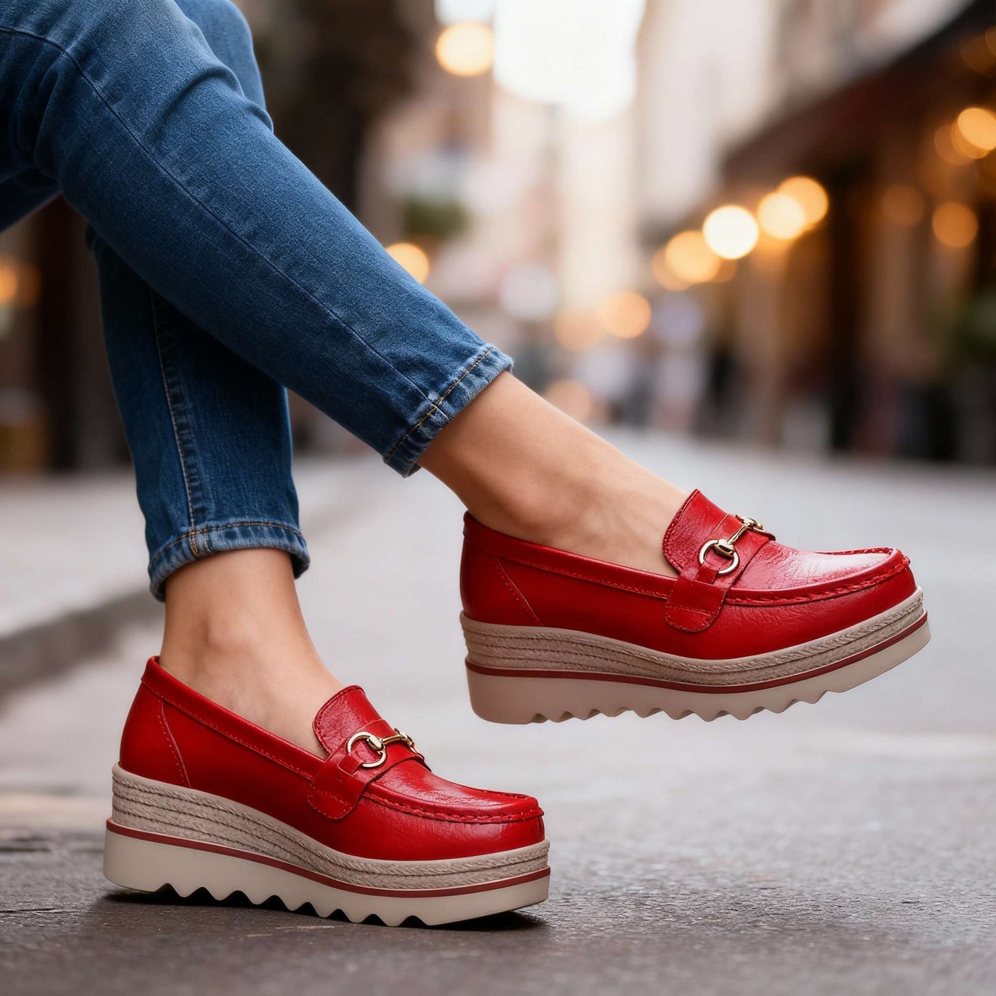 Women's Supportive Platform Loafers Corvine