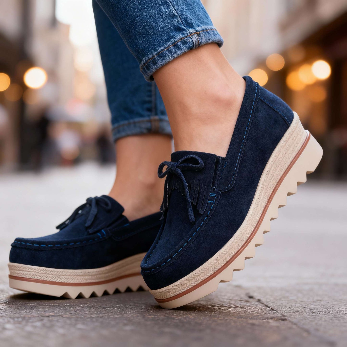 Women's Supportive Platform Loafers Corvine