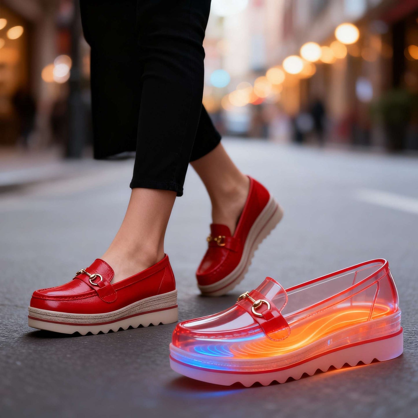 Women's Supportive Platform Loafers Corvine