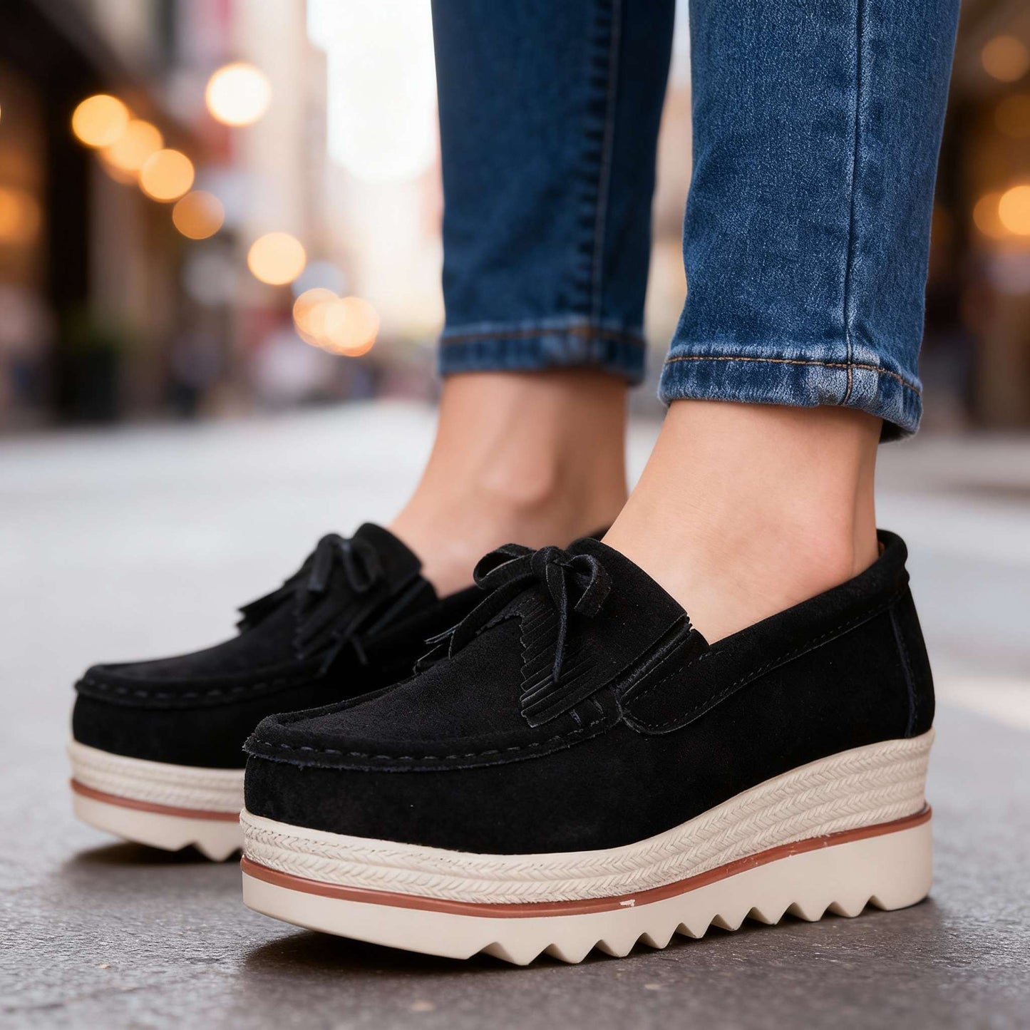 Women's Supportive Platform Loafers Corvine