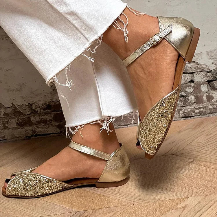 Women's Synthetic Ankle Strap Flat Sandals Corvine