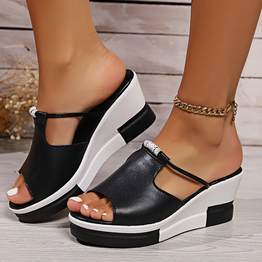 Women's Synthetic Wedge Sandals for Everyday Comfort Corvine