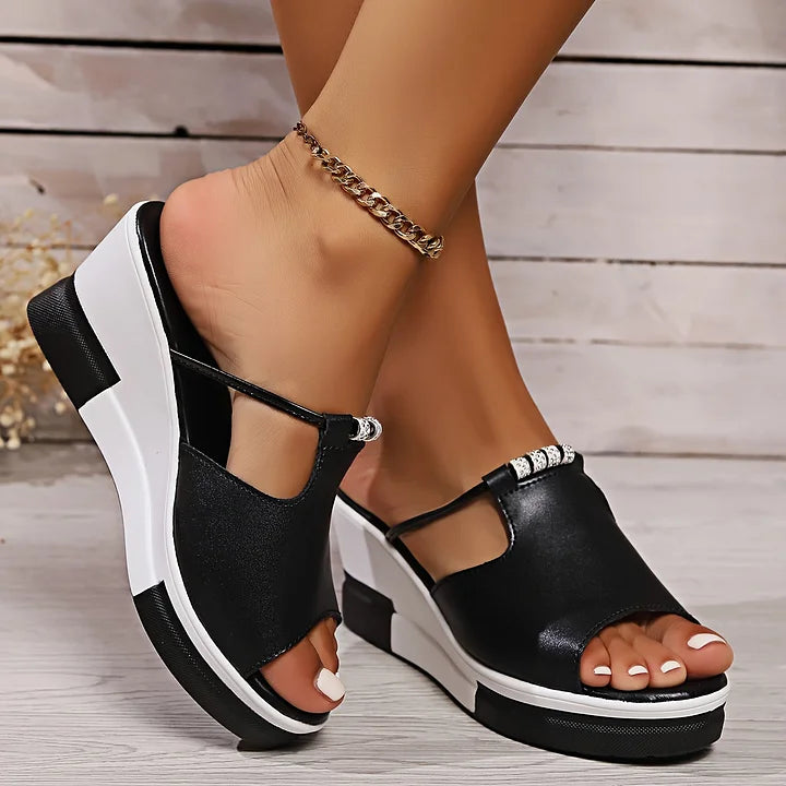 Women's Synthetic Wedge Sandals for Everyday Comfort Corvine