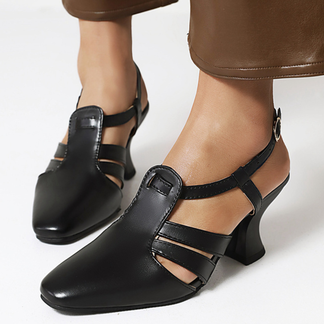 Women's Synthetic Wide-Set Toe Box Comfort Heels Corvine