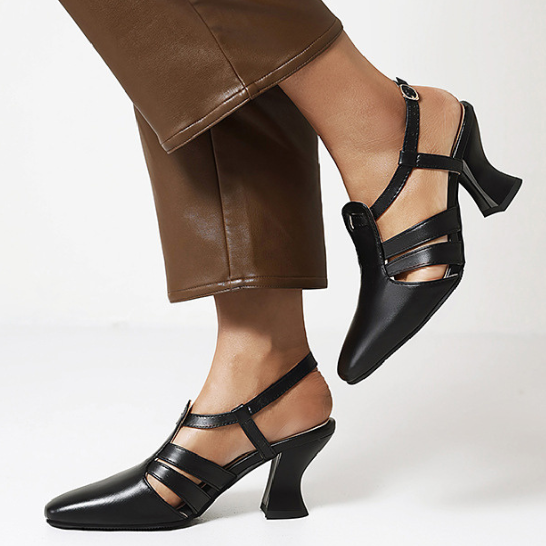 Women's Synthetic Wide-Set Toe Box Comfort Heels Corvine