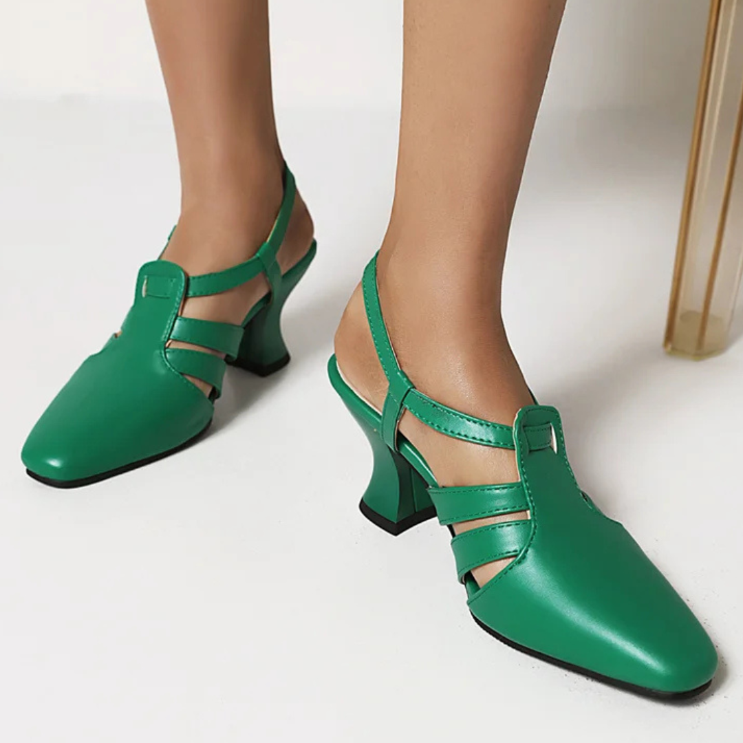 Women's Synthetic Wide-Set Toe Box Comfort Heels Corvine