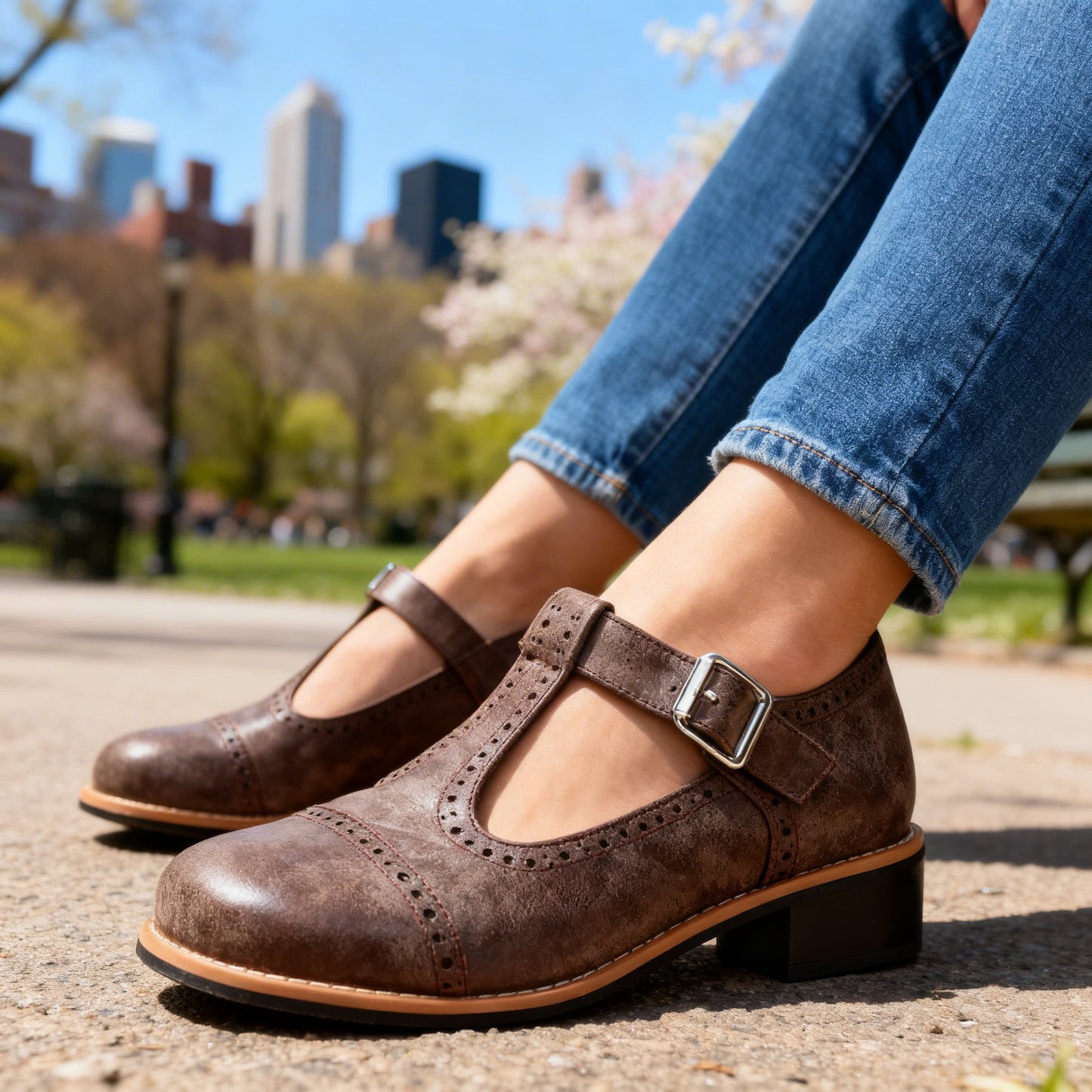 Women's Textured Leather Black Loafers Corvine
