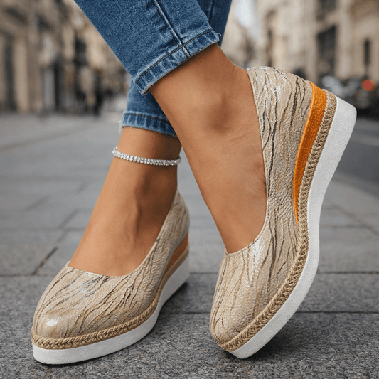Women's Textured Platform Shoes | Stylish Lightweight Casual Footwear