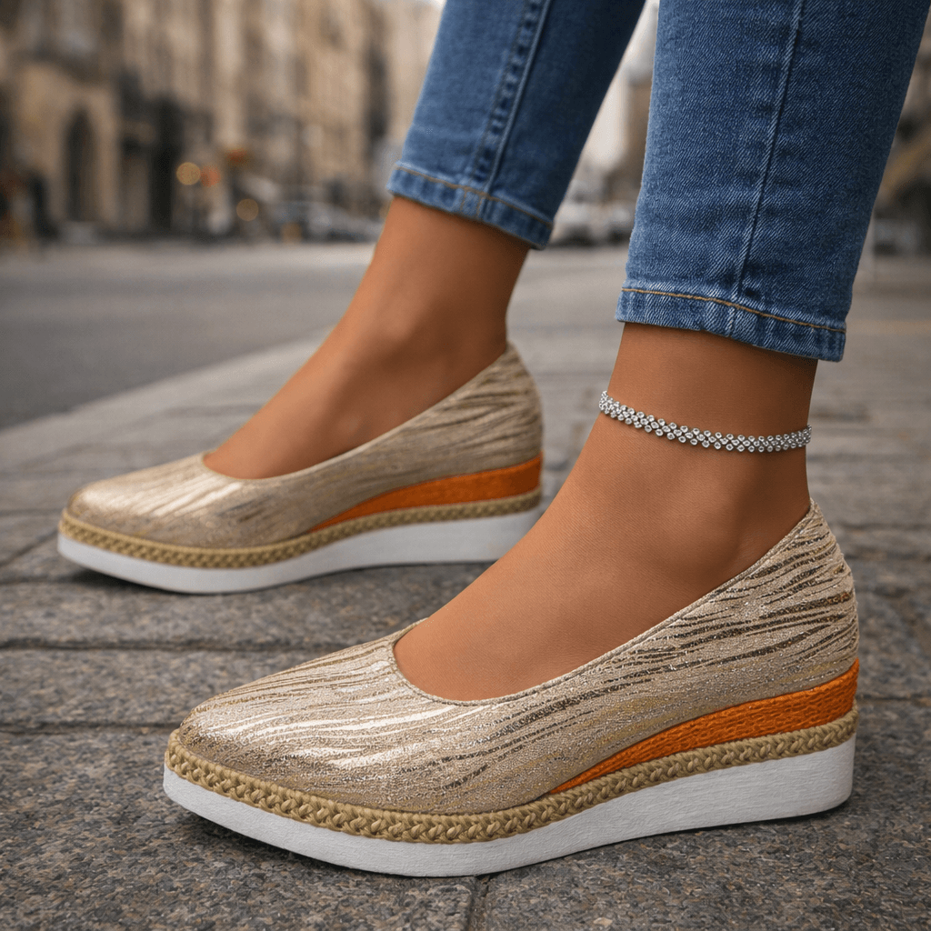 Women's Textured Platform Shoes | Stylish Lightweight Casual Footwear