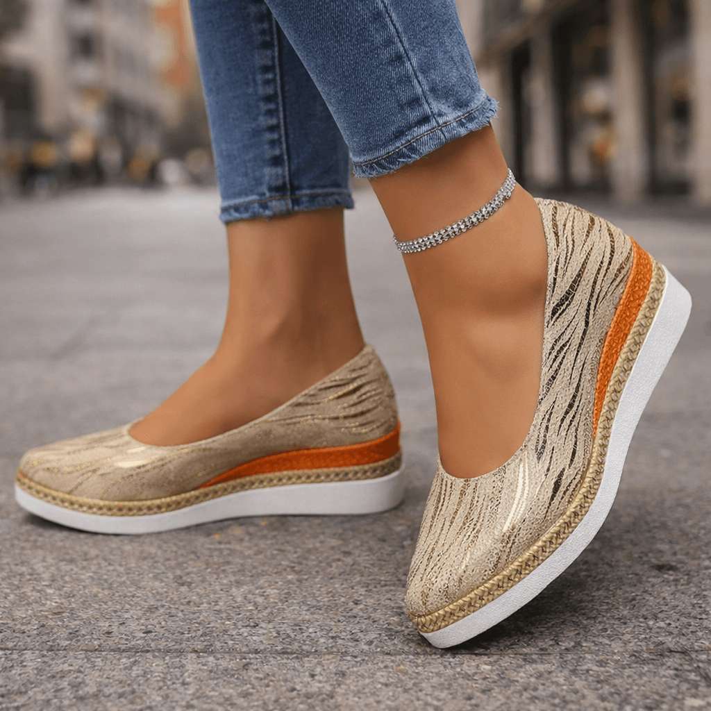 Women's Textured Platform Shoes | Stylish Lightweight Casual Footwear