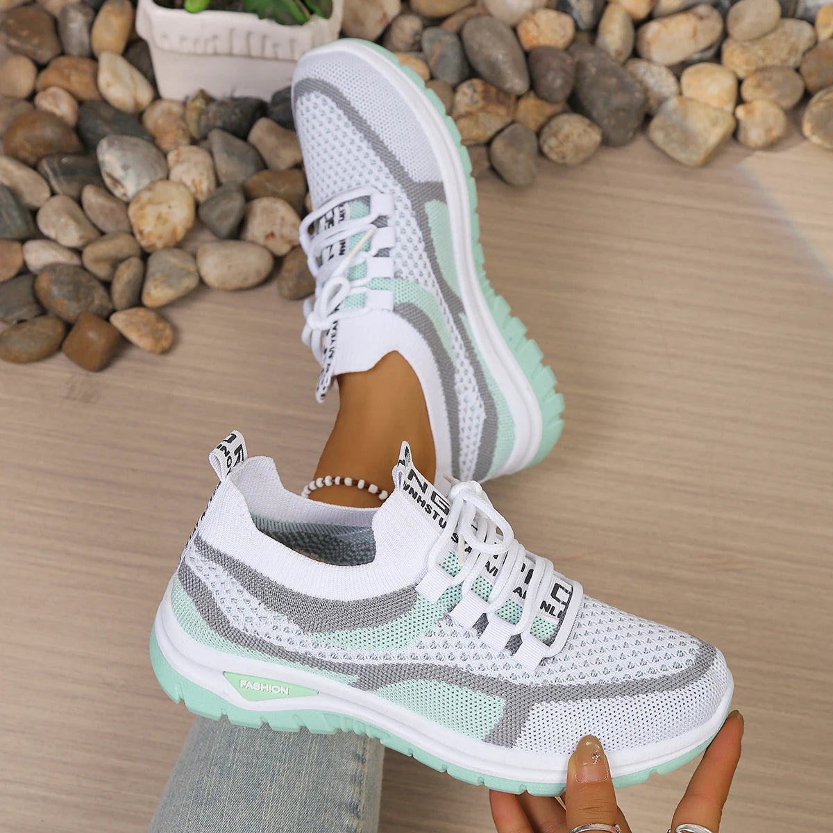 Women's Two-Colour Casual Trainers Corvine