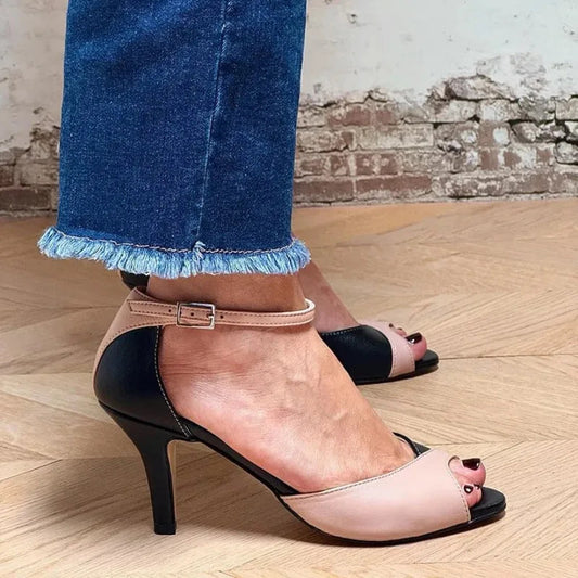Women's Two-Tone Strap Heels Corvine