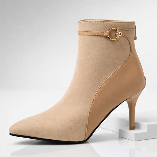 Women's Two-Tone Suede Ankle Boots Corvine