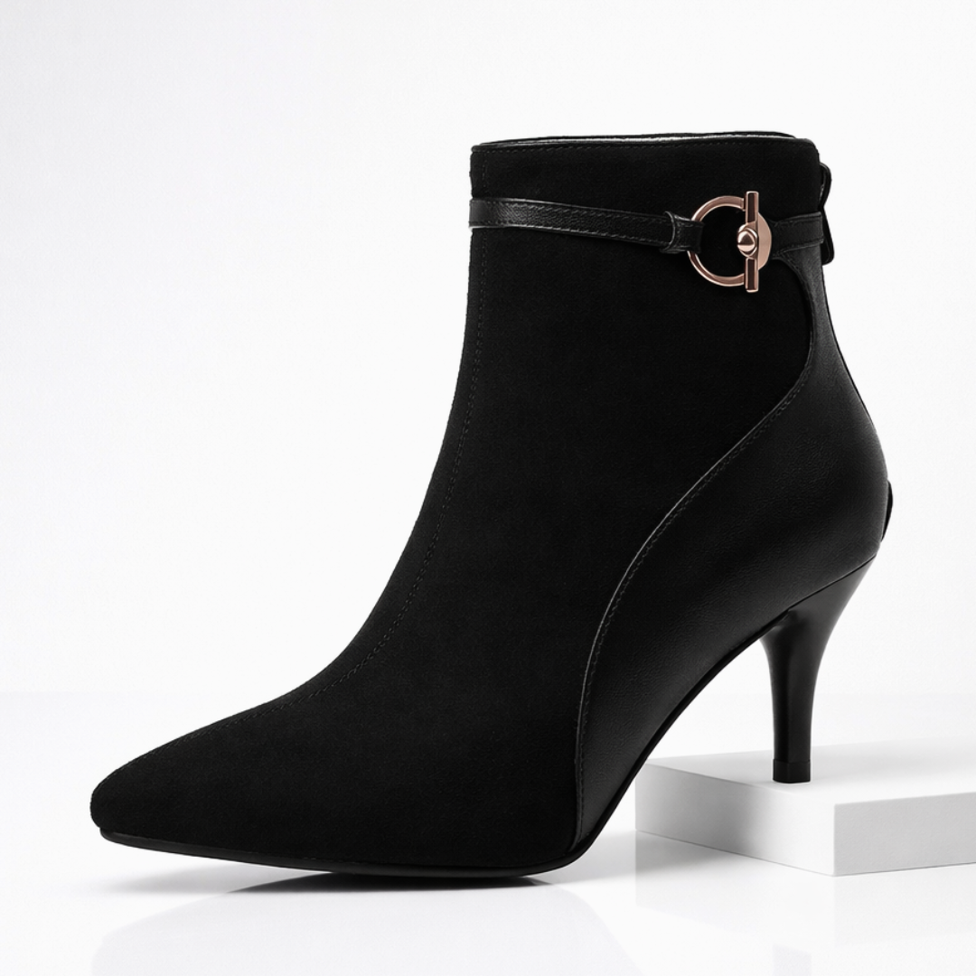 Women's Two-Tone Suede Ankle Boots Corvine