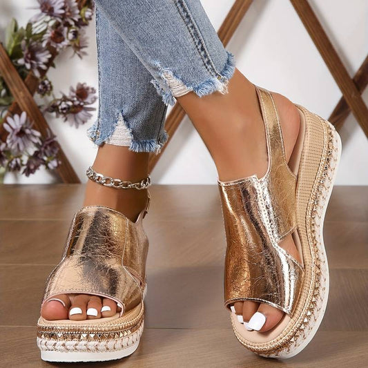 Women's Vegan Leather Adjustable Strap Sandals Corvine