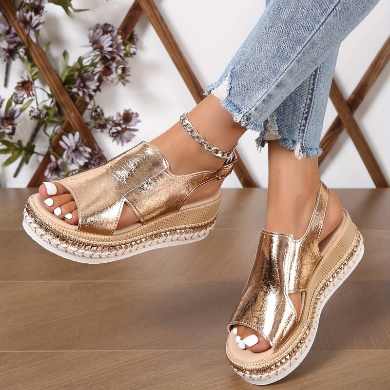 Women's Vegan Leather Adjustable Strap Sandals Corvine