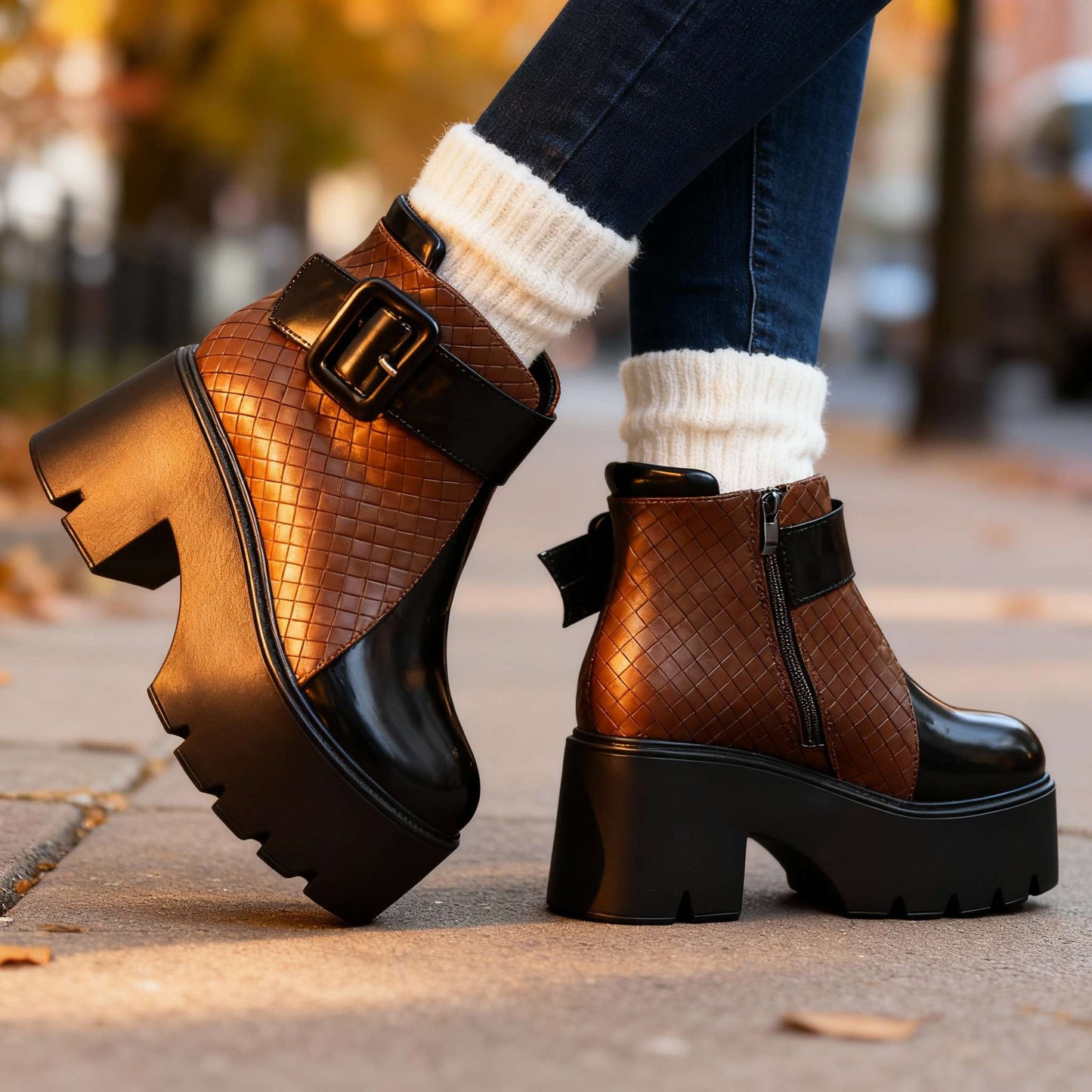 Women's Vegan Leather Ankle Boots Corvine