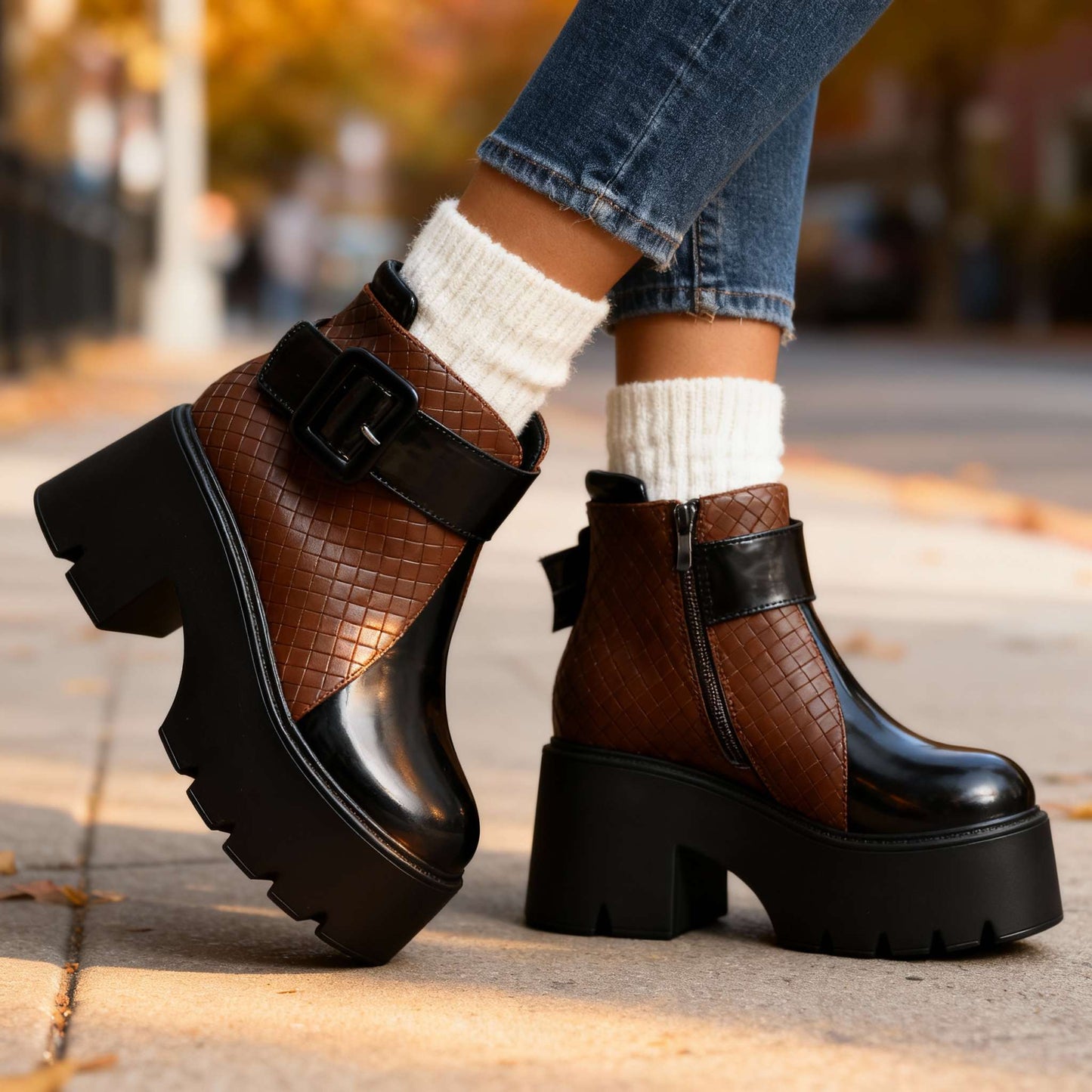 Women's Vegan Leather Ankle Boots Corvine
