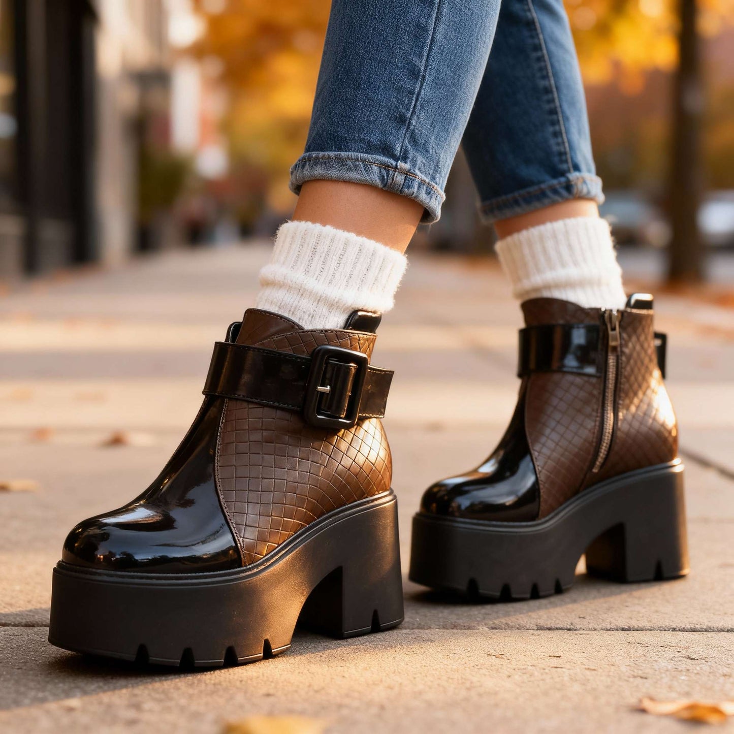 Women's Vegan Leather Ankle Boots Corvine